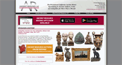 Desktop Screenshot of ancientresourceauctions.com